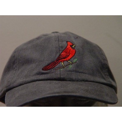 RED CARDINAL BIRD Hat  One Embroidered Wildlife Cap  Price Embroidery Apparel  eb-56733145